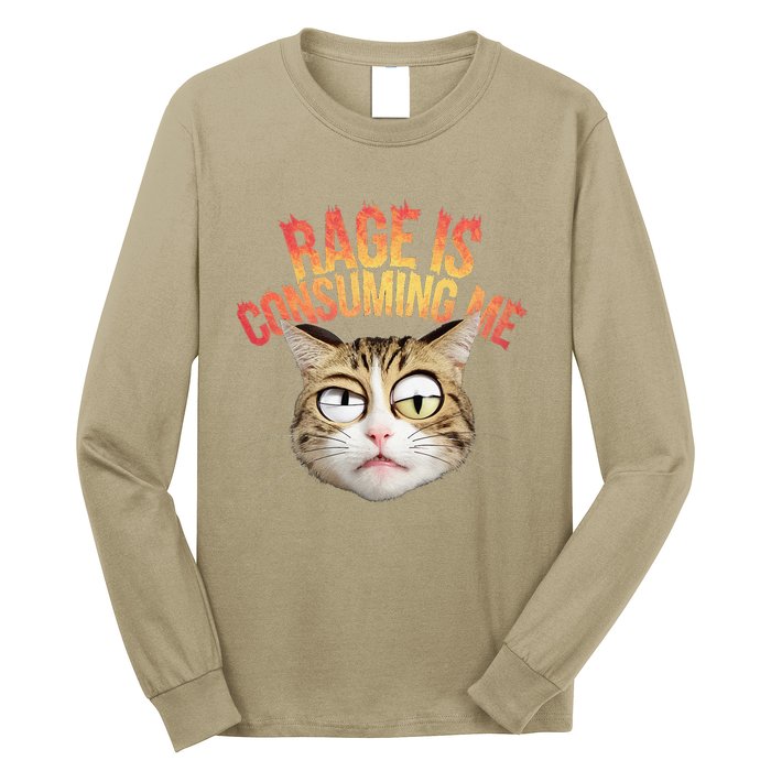 Rage Is Consuming Me Cat Long Sleeve Shirt