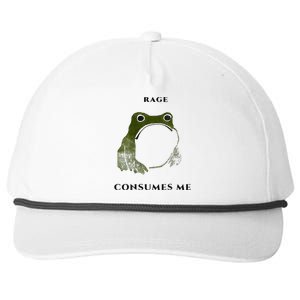 Rage Is Consuming Me Meme Frog Meme Snapback Five-Panel Rope Hat