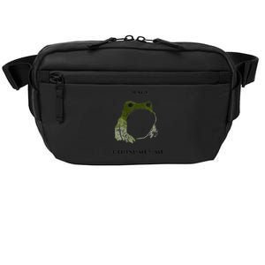 Rage Is Consuming Me Meme Frog Meme Crossbody Pack