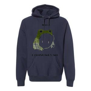 Rage Is Consuming Me Meme Frog Meme Premium Hoodie