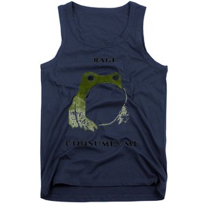 Rage Is Consuming Me Meme Frog Meme Tank Top