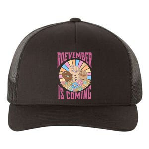 Roevember Is Coming Feminist Vote Flower Floral Yupoong Adult 5-Panel Trucker Hat