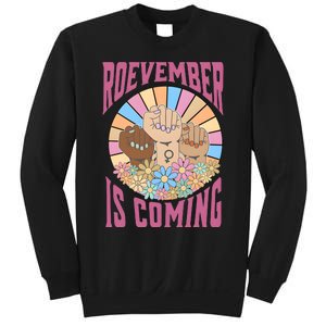 Roevember Is Coming Feminist Vote Flower Floral Sweatshirt