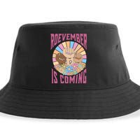 Roevember Is Coming Feminist Vote Flower Floral Sustainable Bucket Hat