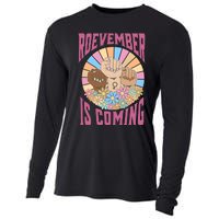 Roevember Is Coming Feminist Vote Flower Floral Cooling Performance Long Sleeve Crew