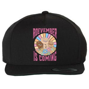 Roevember Is Coming Feminist Vote Flower Floral Wool Snapback Cap