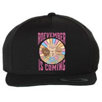 Roevember Is Coming Feminist Vote Flower Floral Wool Snapback Cap