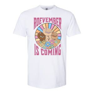 Roevember Is Coming Feminist Vote Flower Floral Softstyle CVC T-Shirt