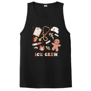 Retro Icu Crew Christmas Nurse Intensive Critical Unit Xmas Great Gift PosiCharge Competitor Tank