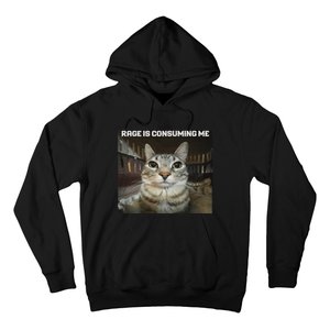 Rage Is Consuming Me Cat Hoodie