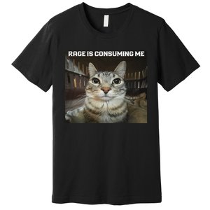 Rage Is Consuming Me Cat Premium T-Shirt