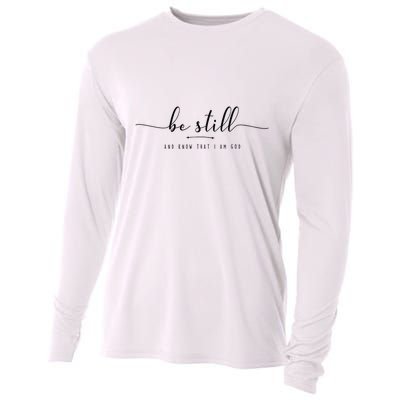 Rooted in Christ Religious Christian Jesus Vintage Cooling Performance Long Sleeve Crew
