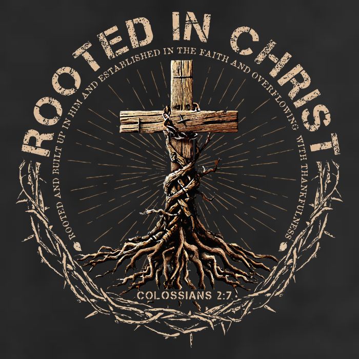 Rooted In Chris, Jesus S, Christian Cross 15oz Campfire Ceramic Mug