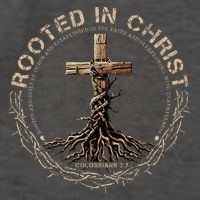 Rooted In Chris, Jesus S, Christian Cross Vector Backpack