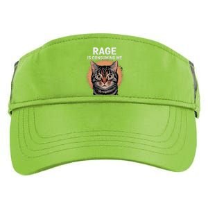 Rage Is Consuming Me Silly Staring Cat Meme Adult Drive Performance Visor