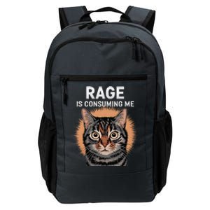 Rage Is Consuming Me Silly Staring Cat Meme Daily Commute Backpack