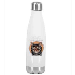 Rage Is Consuming Me Silly Staring Cat Meme Stainless Steel Insulated Water Bottle