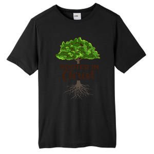 Rooted In Christ Theology Jesus Christ Christian Faith Tall Fusion ChromaSoft Performance T-Shirt