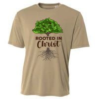 Rooted In Christ Theology Jesus Christ Christian Faith Cooling Performance Crew T-Shirt