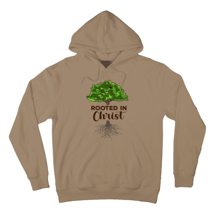 Rooted In Christ Theology Jesus Christ Christian Faith Hoodie