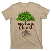 Rooted In Christ Theology Jesus Christ Christian Faith T-Shirt