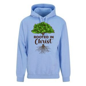 Rooted In Christ Theology Jesus Christ Christian Faith Unisex Surf Hoodie