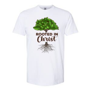 Rooted In Christ Theology Jesus Christ Christian Faith Softstyle CVC T-Shirt