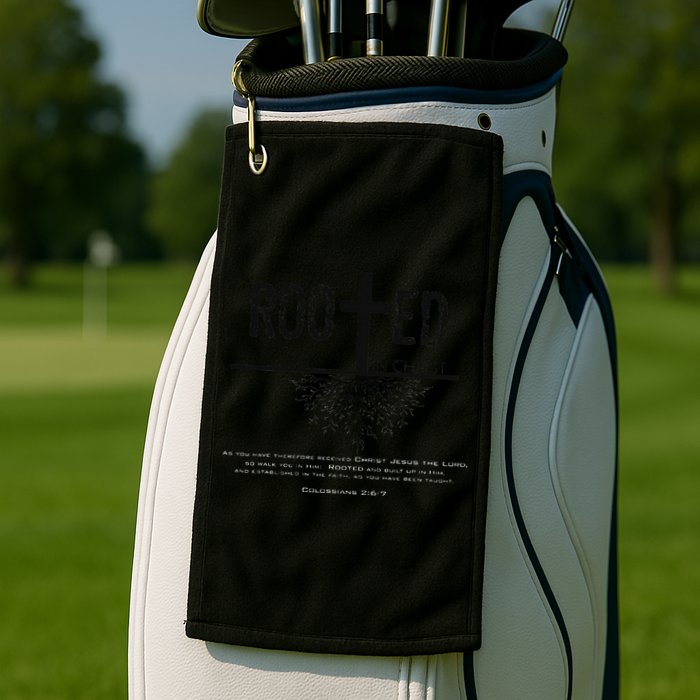 Rooted In Christ Golf Towel