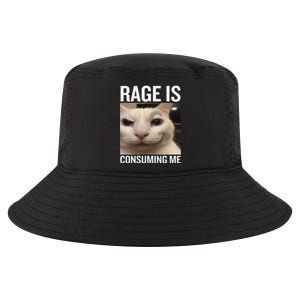 Rage Is Consuming Me Funny Cat Meme Cool Comfort Performance Bucket Hat