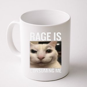 Rage Is Consuming Me Funny Cat Meme Coffee Mug