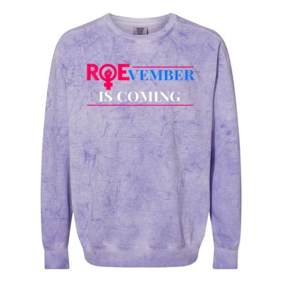 Roevember Is Coming Colorblast Crewneck Sweatshirt