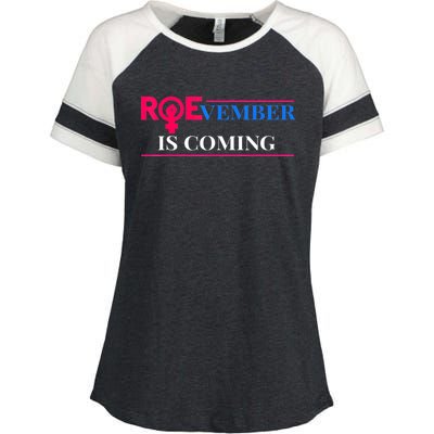 Roevember Is Coming Enza Ladies Jersey Colorblock Tee