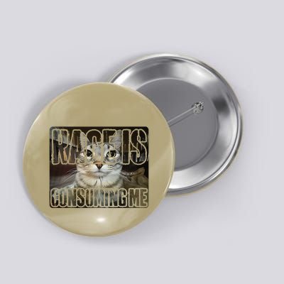 Rage Is Consuming Me Funny Silly Staring Cat Meme Button