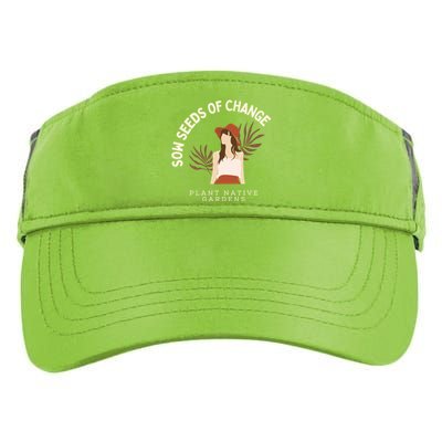 Rooted In Change: National Gardening Day Edition Gift Adult Drive Performance Visor