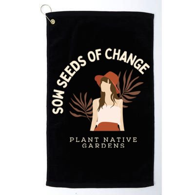 Rooted In Change: National Gardening Day Edition Gift Platinum Collection Golf Towel