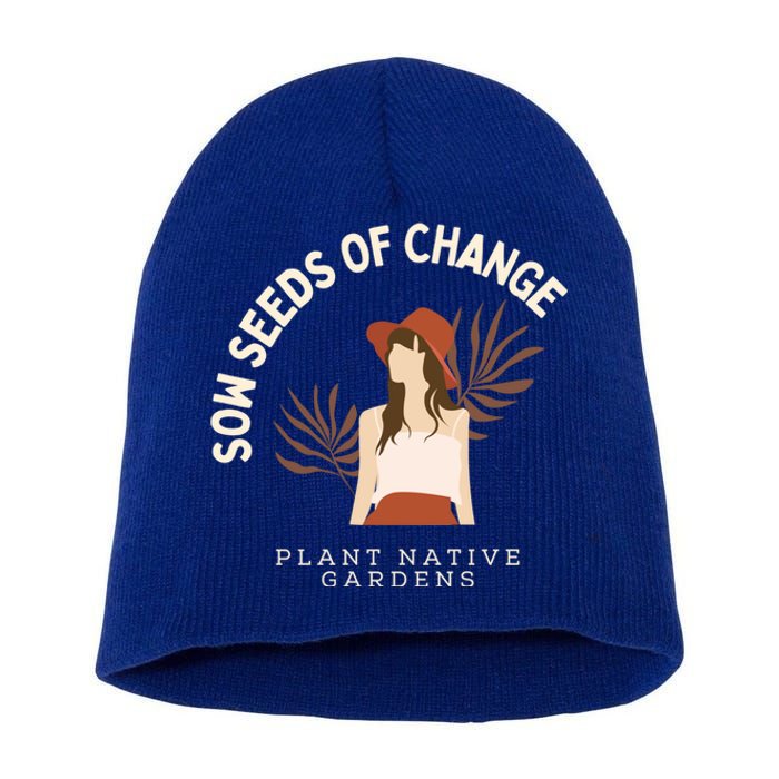 Rooted In Change: National Gardening Day Edition Gift Short Acrylic Beanie