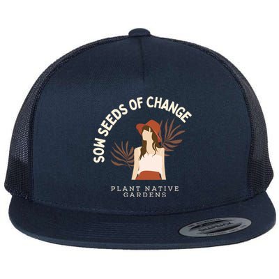 Rooted In Change: National Gardening Day Edition Gift Flat Bill Trucker Hat