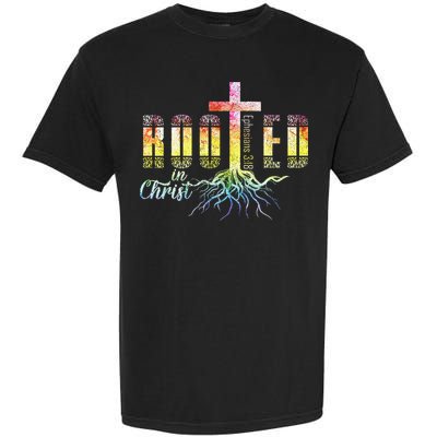 Rooted In Christ Christian Religious Christian Garment-Dyed Heavyweight T-Shirt