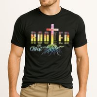 Rooted In Christ Christian Religious Christian Cooling Performance Crew T-Shirt