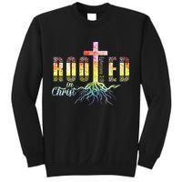 Rooted In Christ Christian Religious Christian Sweatshirt