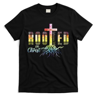 Rooted In Christ Christian Religious Christian T-Shirt