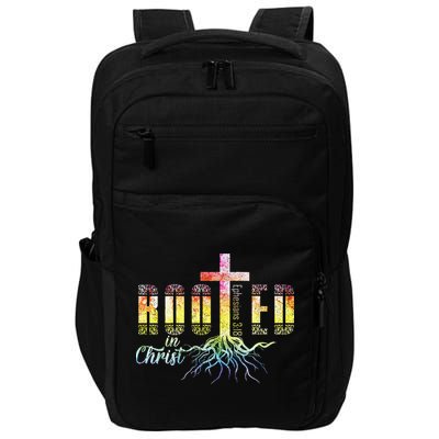 Rooted In Christ Christian Religious Christian Impact Tech Backpack