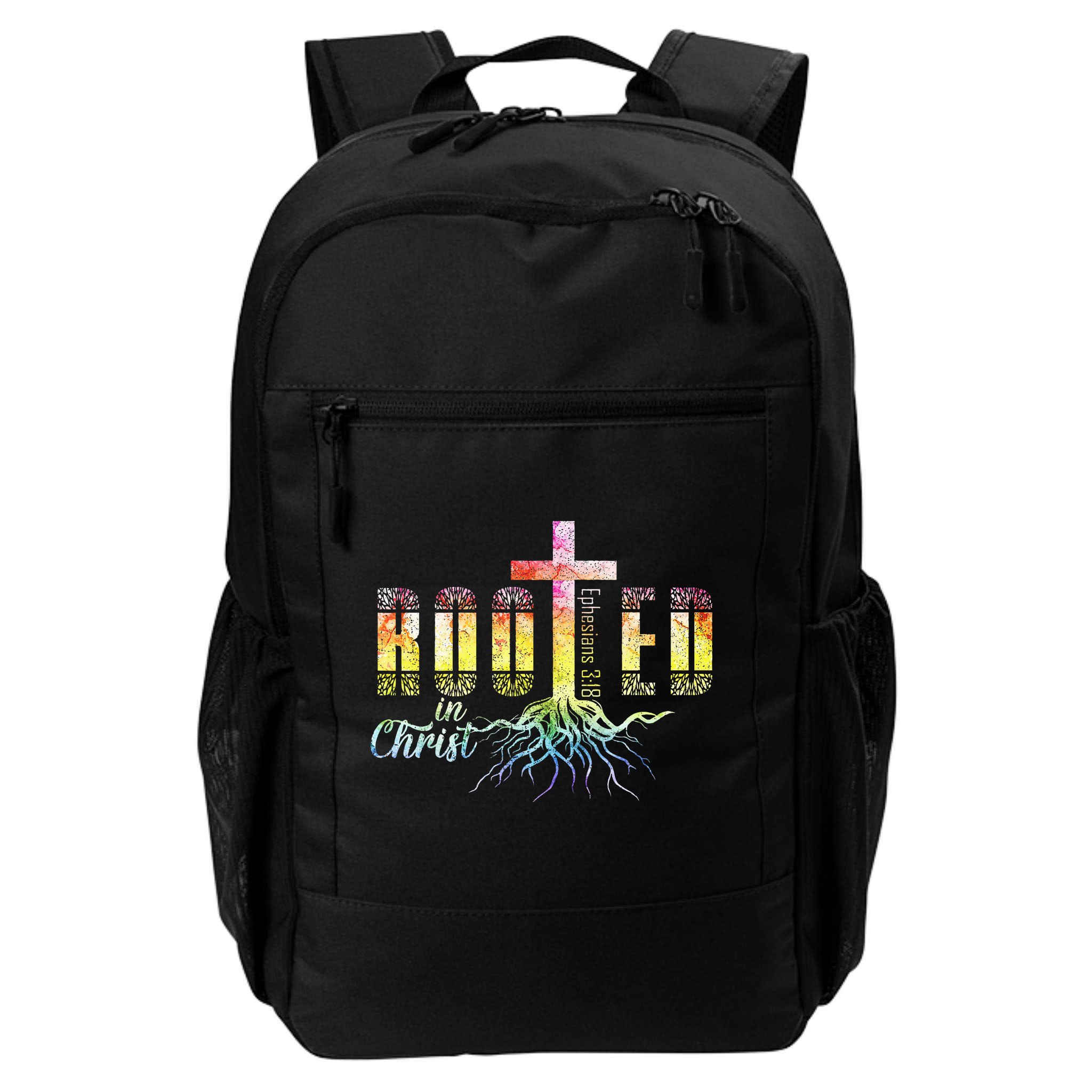 Rooted In Christ Christian Religious Christian Backpack