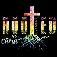 Rooted In Christ Christian Religious Christian 7-Panel Snapback Hat