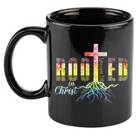 Rooted In Christ Christian Religious Christian 11oz C Handle Ceramic Mug