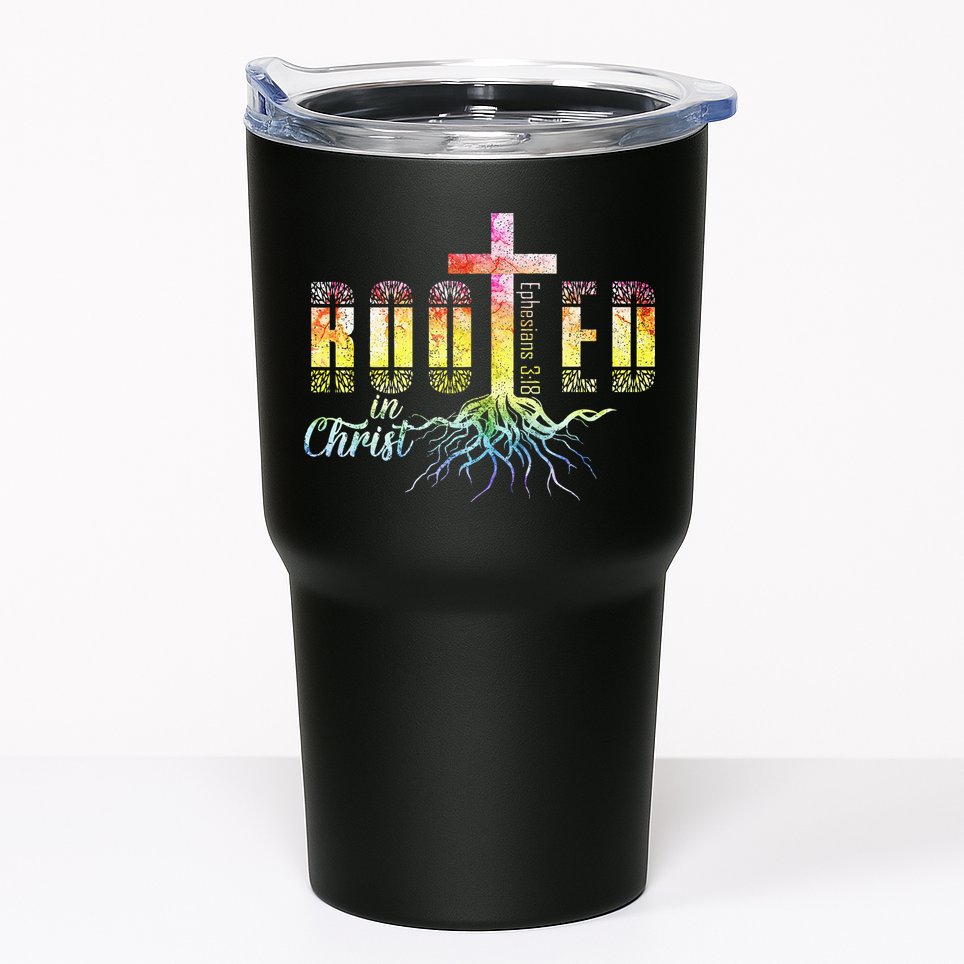 Rooted In Christ Christian Religious Christian Tumbler