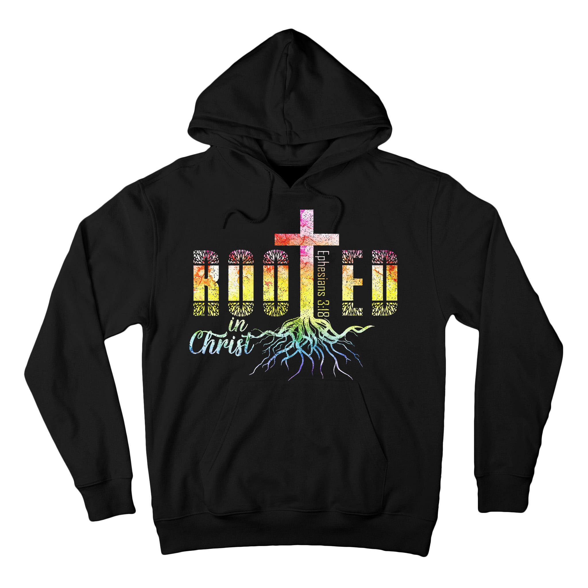 Rooted In Christ Christian Religious Christian Tall Hoodie