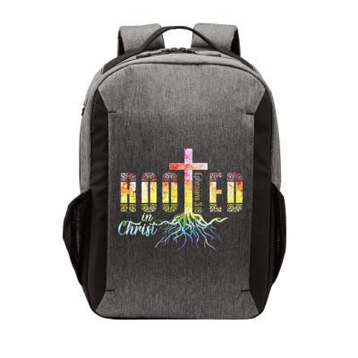Rooted In Christ Christian Religious Christian Vector Backpack