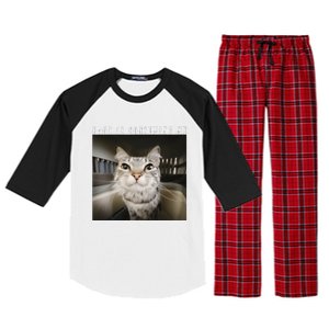 Rage Is Consuming Me Cat Meme Silly Kitten Cat Funny Meme Raglan Sleeve Pajama Set