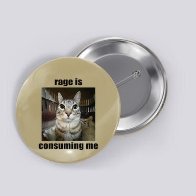 Rage Is Consuming Me Funny Silly Staring Cat Meme Oddly Joke Button